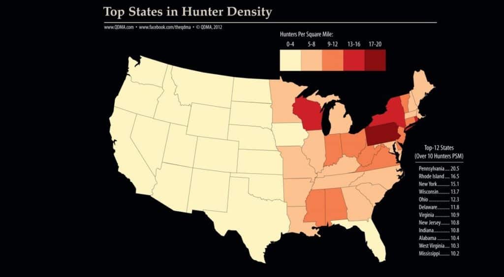 Best Deer Hunting States