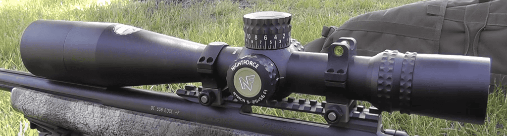 NightForce ATACR 5–25x56 F1 side view